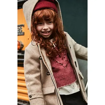 Dívčí svetr Dětský svetr Mayoral 4305.6H.Mini.9BYA červená 92X, vel. 104