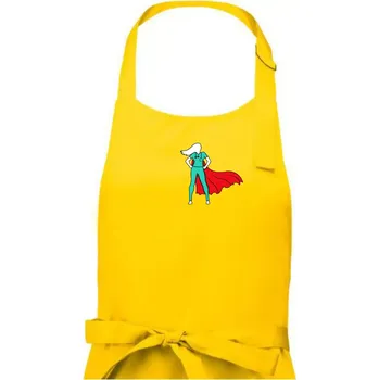 Kuchyňská zástěra Super doktorka - Pánská zástěra na vaření - Univerzální velikost ( Žlutá )