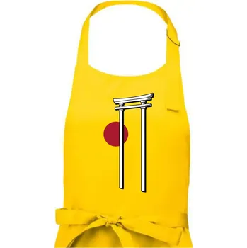 Kuchyňská zástěra Japan culture - architektura - Pánská zástěra na vaření - Univerzální velikost ( Žlutá )