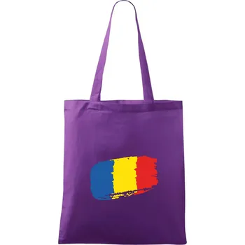 Rumunsko vlajka - Taška bavlněná - 42 x 38 cm ( Fialová )