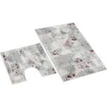 3D tisk sada ornament - smetanová, černá, růžová sada 60x100, 60x50 cm