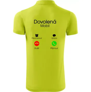 Pánská košile Dovolená volá - Polokošile Victory sportovní (dresovina) - S ( Limetková )