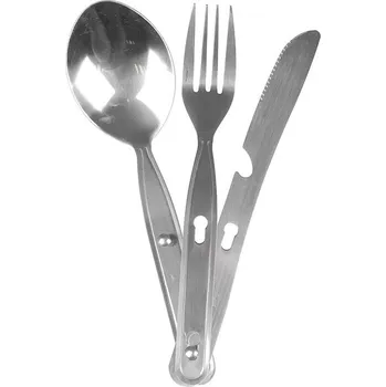 Bo-Camp Cutlery set 3 pieces for 1 Person Stainless Steel