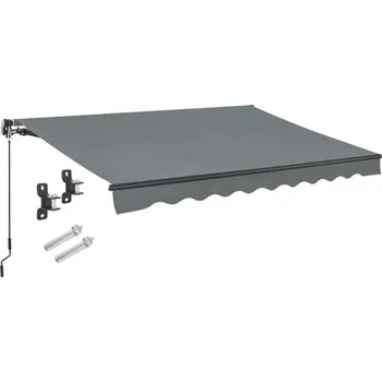 Markýza FurniGO Markýza 250 cm - šedá