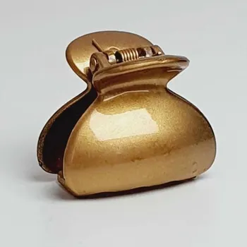 Plastový skřipec do vlasů - bronzový