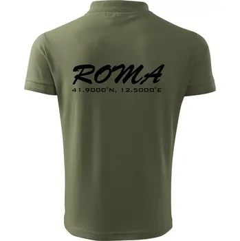 Pánská košile Roma GPS - Polokošile pánská Pique Polo 203 - XL ( Khaki )