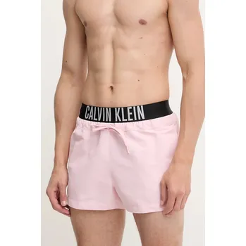 Pánské kraťasy Plavkové šortky Calvin Klein LV00N61094 růžová 03X, vel. L