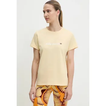 Pánské tričko Bavlněné tričko Helly Hansen CORE GRAPHIC žlutá barva, 54592 10B, vel. XS