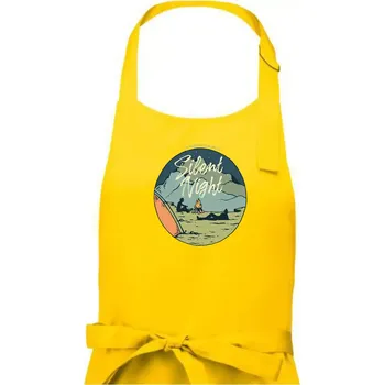 Kuchyňská zástěra Camp oval Silent Night - Dámská zástěra na vaření - Univerzální velikost ( Žlutá )