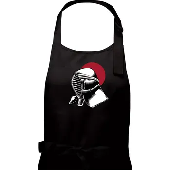 Kuchyňská zástěra Japan culture - šerm - Dámská zástěra na vaření - Univerzální velikost ( Černá )