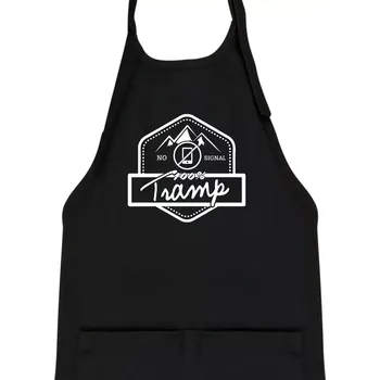 Kuchyňská zástěra Tramp No Signal - Dětská zástěra na vaření - Univerzální velikost ( Černá )