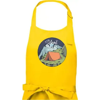 Kuchyňská zástěra Night Camp - Silent night - Dámská zástěra na vaření - Univerzální velikost ( Žlutá )