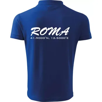 Pánská košile Roma GPS - Polokošile pánská Pique Polo 203 - 4XL ( Královská modrá )