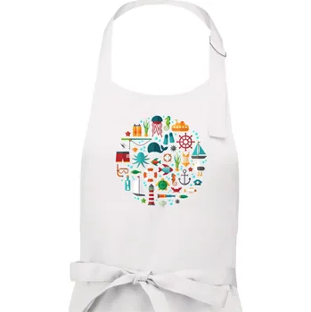 Kuchyňská zástěra Potápění dovolená - Pánská zástěra na vaření - Univerzální velikost ( Bílá )