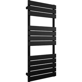 Radiátor CERANO - Koupelnový radiátor Claude - boční připojení - 650W - černá matná - 1200x500 mm