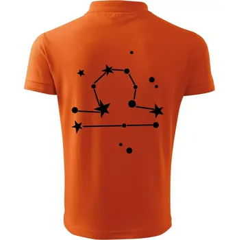 Pánská košile Souhvězdí - Libra - Váhy - Polokošile pánská Pique Polo 203 - 2XL ( Oranžová )