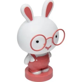 Lampička LED lampička Kuře - starorůžová, 23x15cm