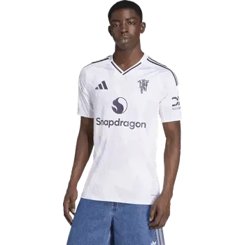 Pánský venkovní fotbalový dres Adidas Manchester United 25/26 bílý
