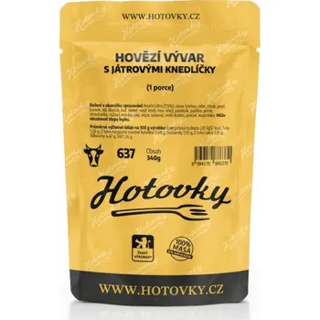 Hotovky Hovězí vývar s játr. knedlíčky - 1 porce - 340 g