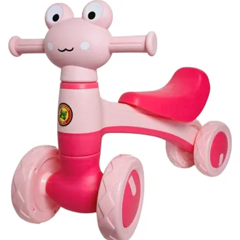 Odrážedlo Dětské odrážedlo s melodií - žába - růžová