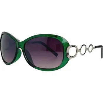 Dámské sluneční brýle - zelená - stříbrné kování
