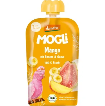 MOGLi BIO Mango kapsička s banánem a guavou 100g