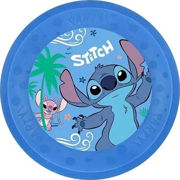 Stolování SMART BALLOONS Plastový talíř Stitch a Angel 21 cm, 1 ks