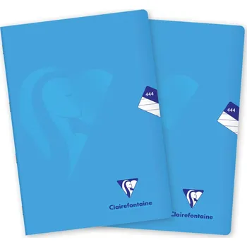 Sešit CLAIREFONTAINE Mimesys PP, A4 "444" linkovaný, 40 listů, modrý - sada 2 ks