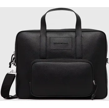 Kabelka Kožená taška Emporio Armani černá barva, Y4P144 Y068E Y4P144.Y068E 99X, vel. ONE SIZE
