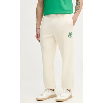 Tepláky Lacoste pánské, béžová barva, s potiskem, XH9777 01X, vel. S