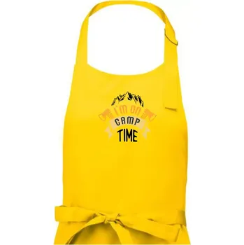 Kuchyňská zástěra I'm on camp time - Pánská zástěra na vaření - Univerzální velikost ( Žlutá )