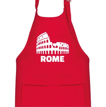 Kuchyňská zástěra Italy Koloseum Rome - Dětská zástěra na vaření - Univerzální velikost ( Červená )