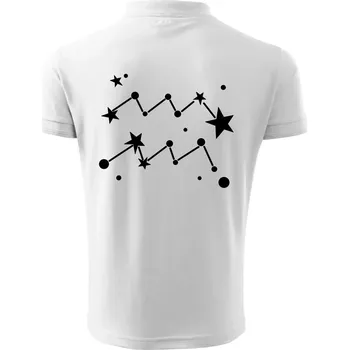 Pánská košile Souhvězdí - Aquarius - Vodnář - Polokošile pánská Pique Polo 203 - 3XL ( Bílá )