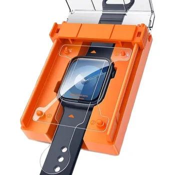 Ochranná fólie s aplikátorem pro snadné nalepení pro Apple Watch 41mm - 2 ks