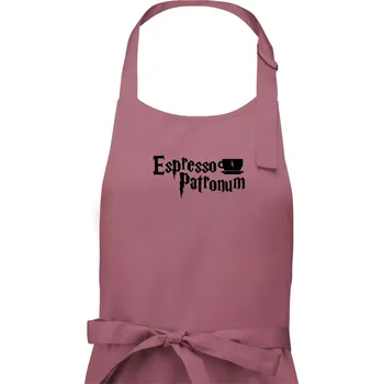 Kuchyňská zástěra Harry - Espresso Patronum - Pánská zástěra na vaření - Univerzální velikost ( Starorůžová )