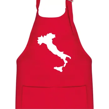 Kuchyňská zástěra Itálie obrys - Dětská zástěra na vaření - Univerzální velikost ( Červená )