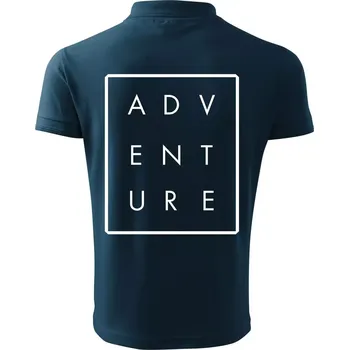 Pánská košile Adventure obdelník - Polokošile pánská Pique Polo 203 - 2XL ( Námořní modrá (velmi tmavá - téměř černá) )