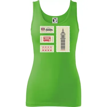 Dámské tričko Britská známka - Dámské tílko - 2XL ( Apple Green )