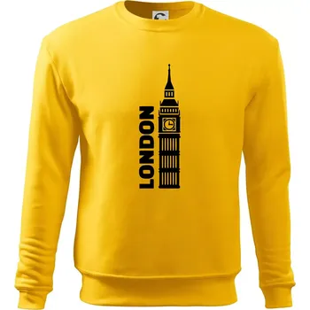 Pánská mikina London věž - Mikina Essential pánská - 2XL ( Žlutá )