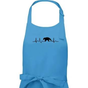 Kuchyňská zástěra Mravenečník EKG - Dámská zástěra na vaření - Univerzální velikost ( Světlý tyrkys )