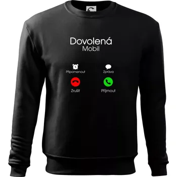 Pánská mikina Dovolená volá - Mikina Essential pánská - 3XL ( Černá )