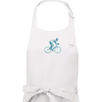 Kuchyňská zástěra Cyklista silničkář - Dámská zástěra na vaření - Univerzální velikost ( Bílá )