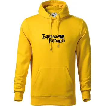Pánská mikina Harry - Espresso Patronum - Mikina pánská Cape s kapucí - S ( Žlutá )