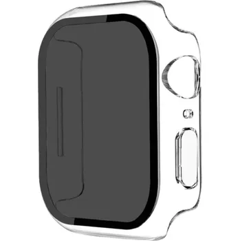 Pouzdro na mobilní telefon Pouzdro s tvrzeným Anti-Spy sklem pro Apple Watch 45mm - čiré