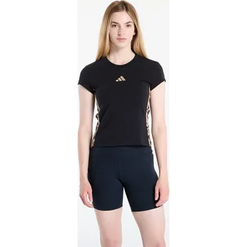 Tričko adidas W Aop Tee Black/ Multicolor/ Warm Sand M