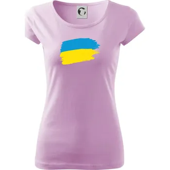 Dámské tričko Ukrajina vlajka - Dámské triko Pure - M ( Orchid )