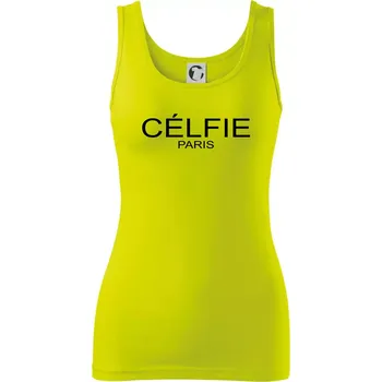 Dámské tričko Célfie Paris - Dámské tílko - M ( Limetková )