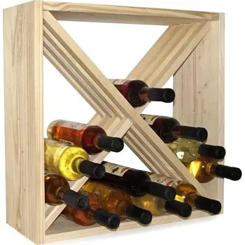 Stojan na víno Stojan na víno Lefit Stojan na víno na 24 lahví kříž