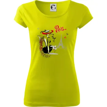 Fashion model Paris - Dámské triko Pure - S ( Limetková )