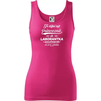 Dámské oblečení Je těžké být princezna - laborantka - Dámské tílko - XS ( Purpurová )